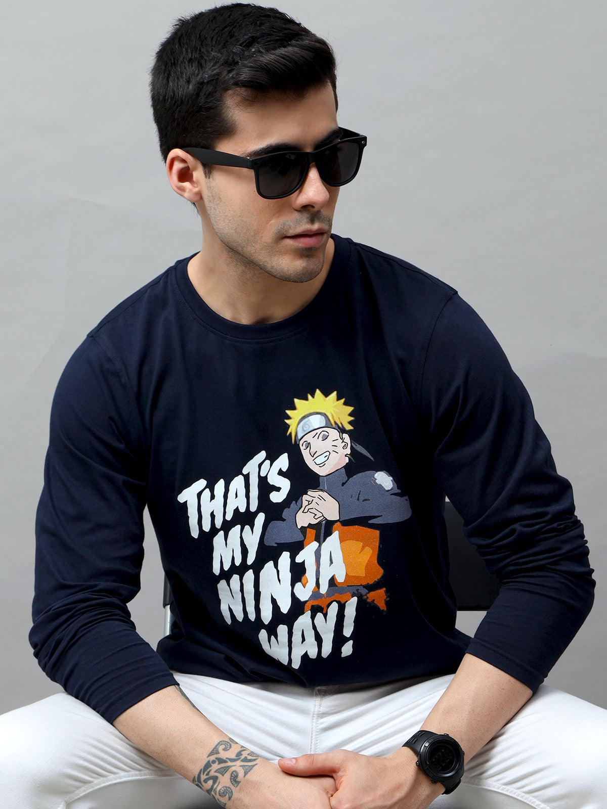 Naruto ninja way epic Anime T-Shirt Graphic T-Shirts Bushirt   