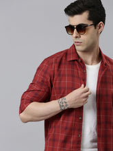 Heritage Red Checks Shirt Checks Shirt Bushirt   