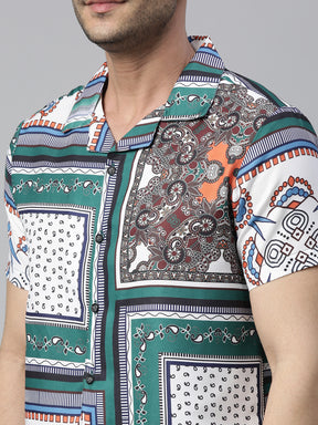 Astir Green Co-Ords Co-Ords Bushirt   