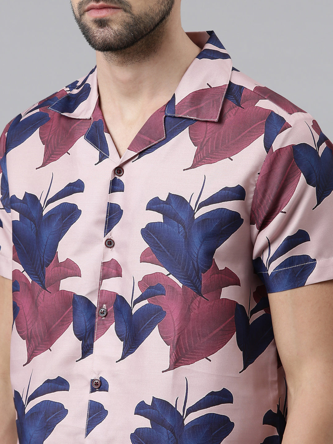 Onion Pink Printed Co-Ords Co-Ords Bushirt   