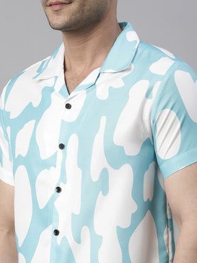 Blue Cloud Night Suits Co-Ords Bushirt   