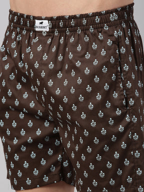 All Over Printed Iron Grey Boxers Boxers Bushirt   
