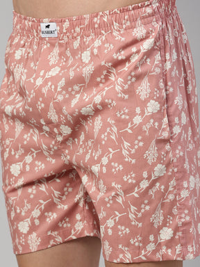 Floral Peach Boxers Boxers Bushirt   