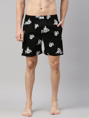 Floral Black Boxers Boxers Bushirt   