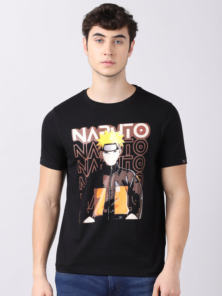 Naruto Shippuden Naruto Uzumaki  Anime T-Shirt Graphic T-Shirts Bushirt   