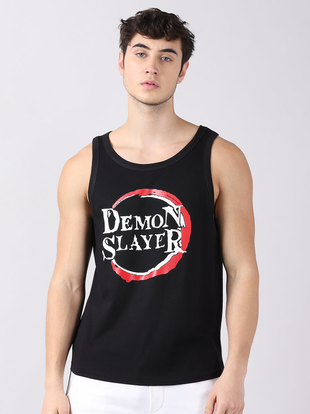 Demon Slayer Anime Sleeveless T-Shirt Vest Bushirt   