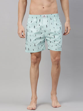 Pineapple Light Blue Boxers Boxers Bushirt   