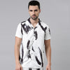 White Printed Co-Ords Regular Size Co-Ords Bushirt   