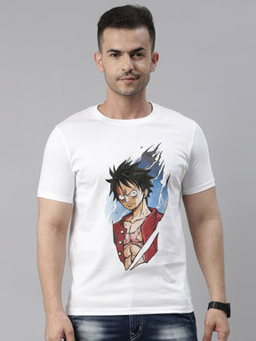 D Luffy - One Piece Anime T-Shirt Graphic T-Shirts Bushirt   