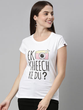 Ek Kheech K Du T-Shirt Women's Graphic Tees Bushirt   