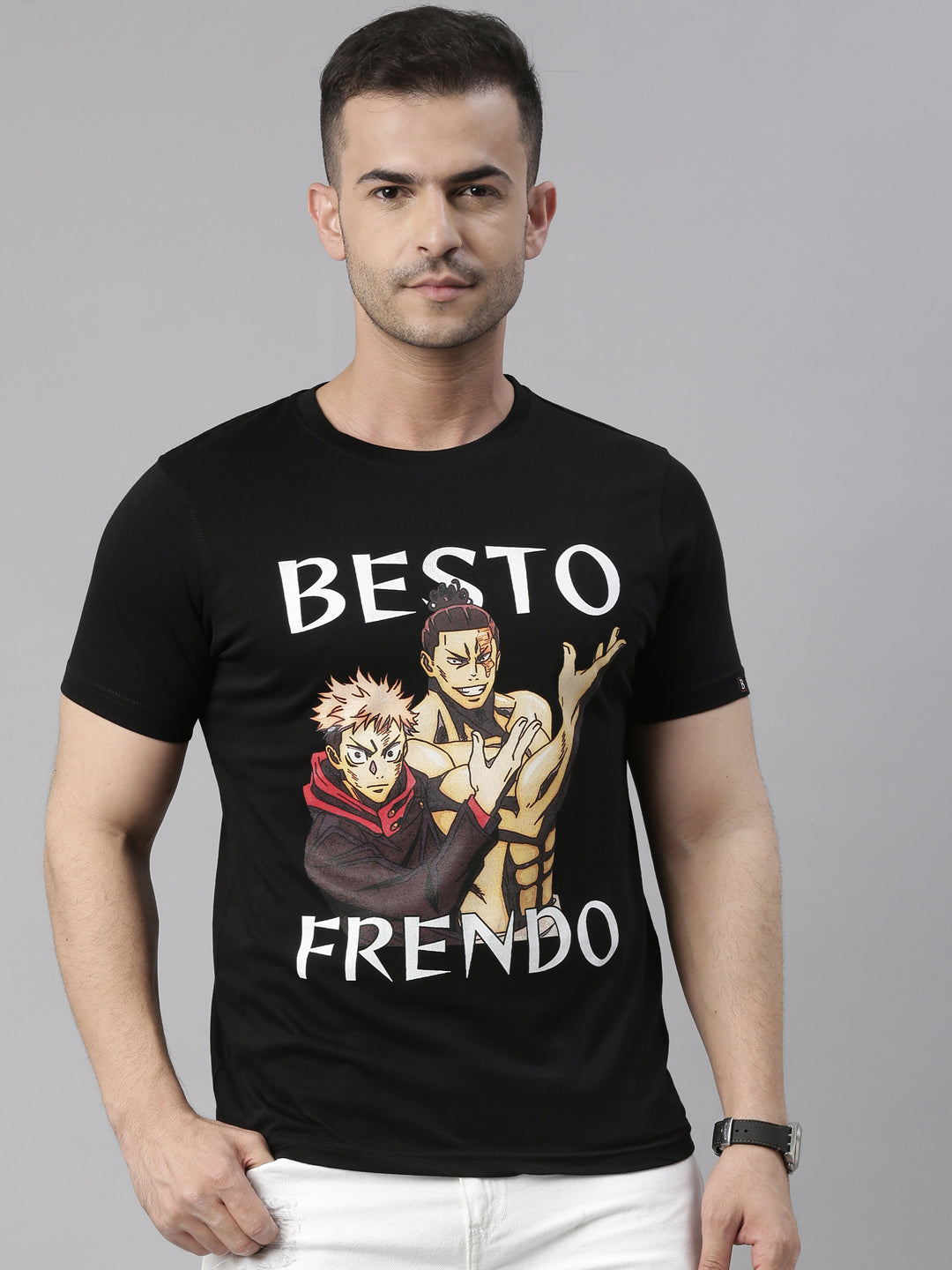 Besto Frendo - Jujutsu Kaisen Anime T-Shirt Graphic T-Shirts Bushirt   