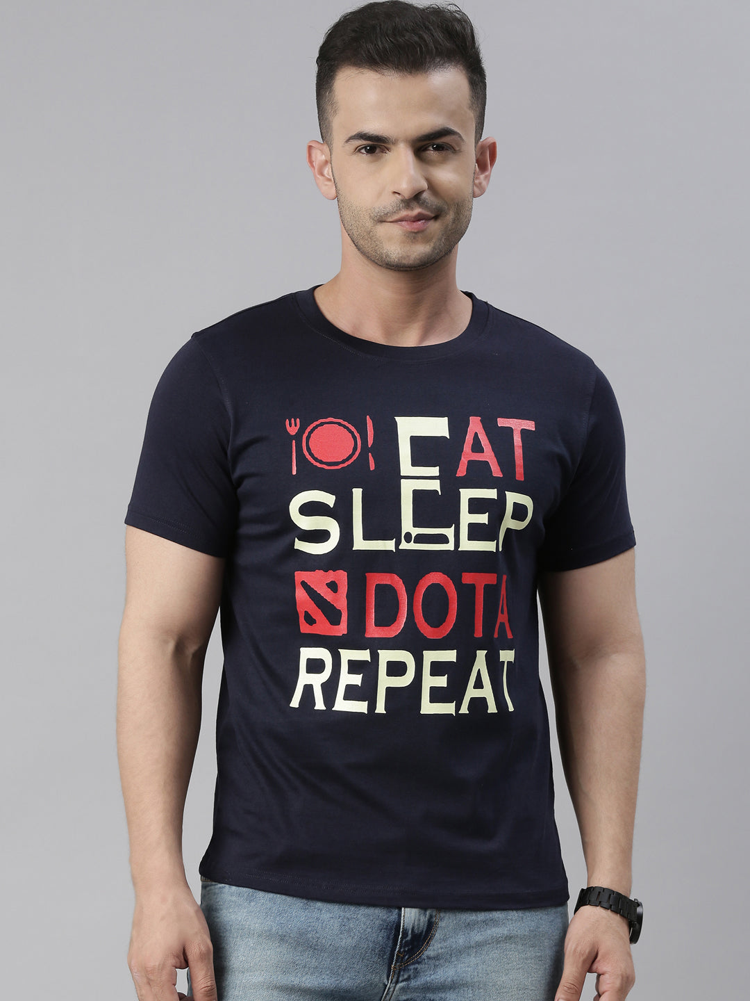 Eat Sleep Dota - Dota Gaming T-Shirt Gaming T-Shirt Bushirt   
