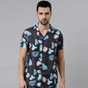 Sky Blue Printed Co-Ords Regular Size Co-Ords Bushirt   