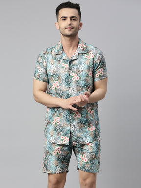 Bloom Blue Co-Ords Co-Ords Bushirt   