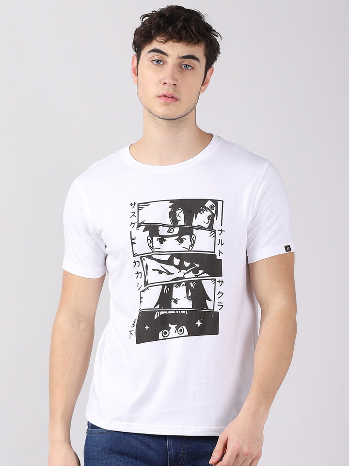 Naruto Attack - Naruto Anime T-Shirt Graphic T-Shirts Bushirt   