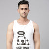 Angry Panda Sleeveless T Shirt Vest Bushirt   