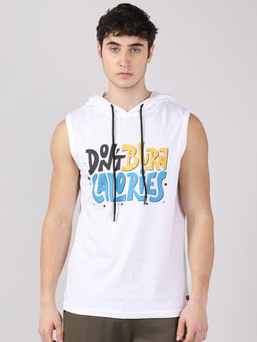 Don't Burn Calories Sleeveless Hoodies Vest Bushirt   