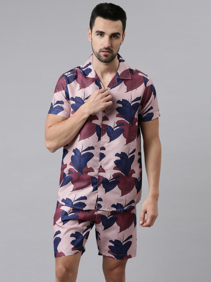 Onion Pink Printed Co-Ords Co-Ords Bushirt   