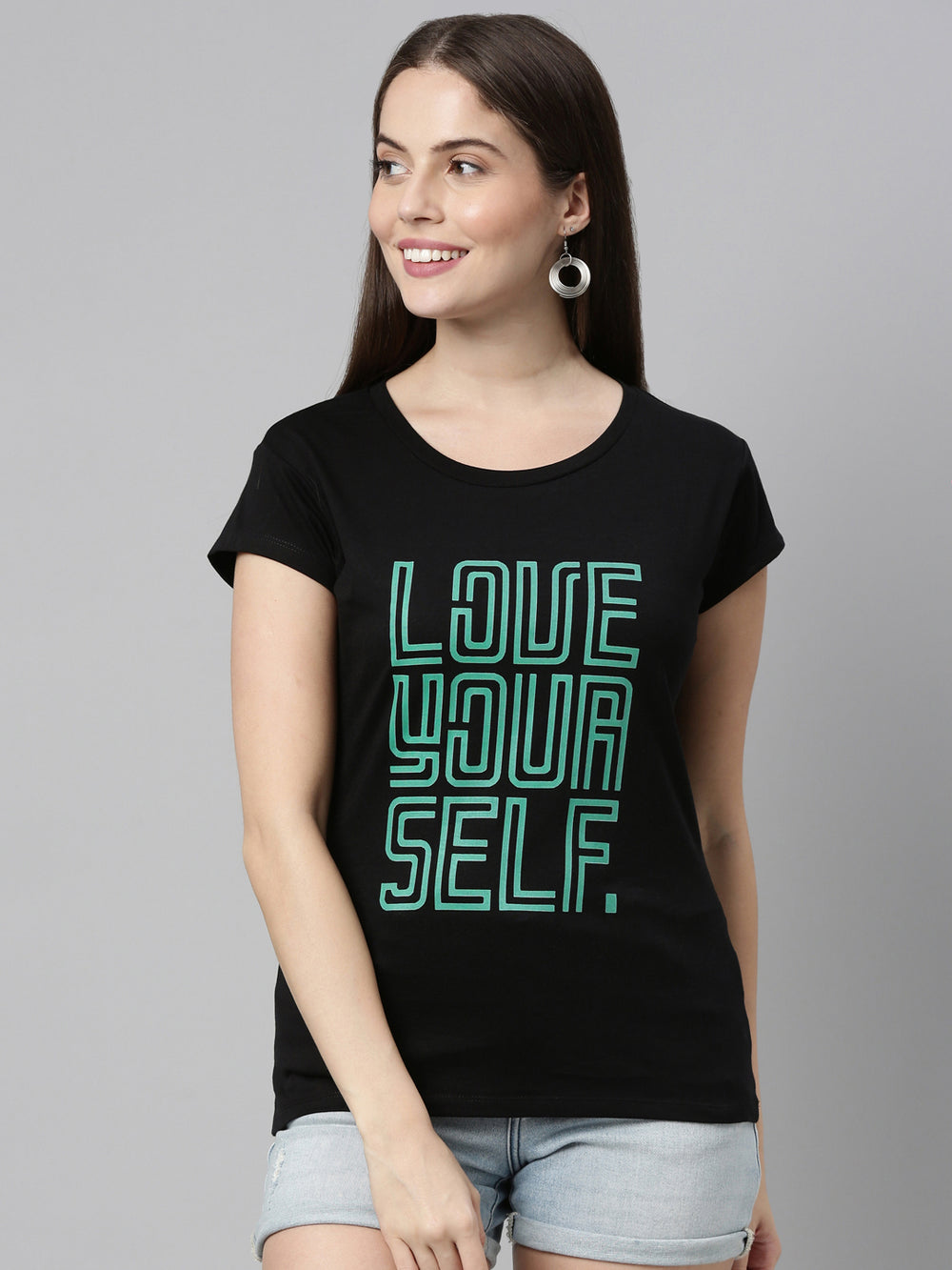 Love Yourself T-Shirt Women's Graphic Tees Bushirt   
