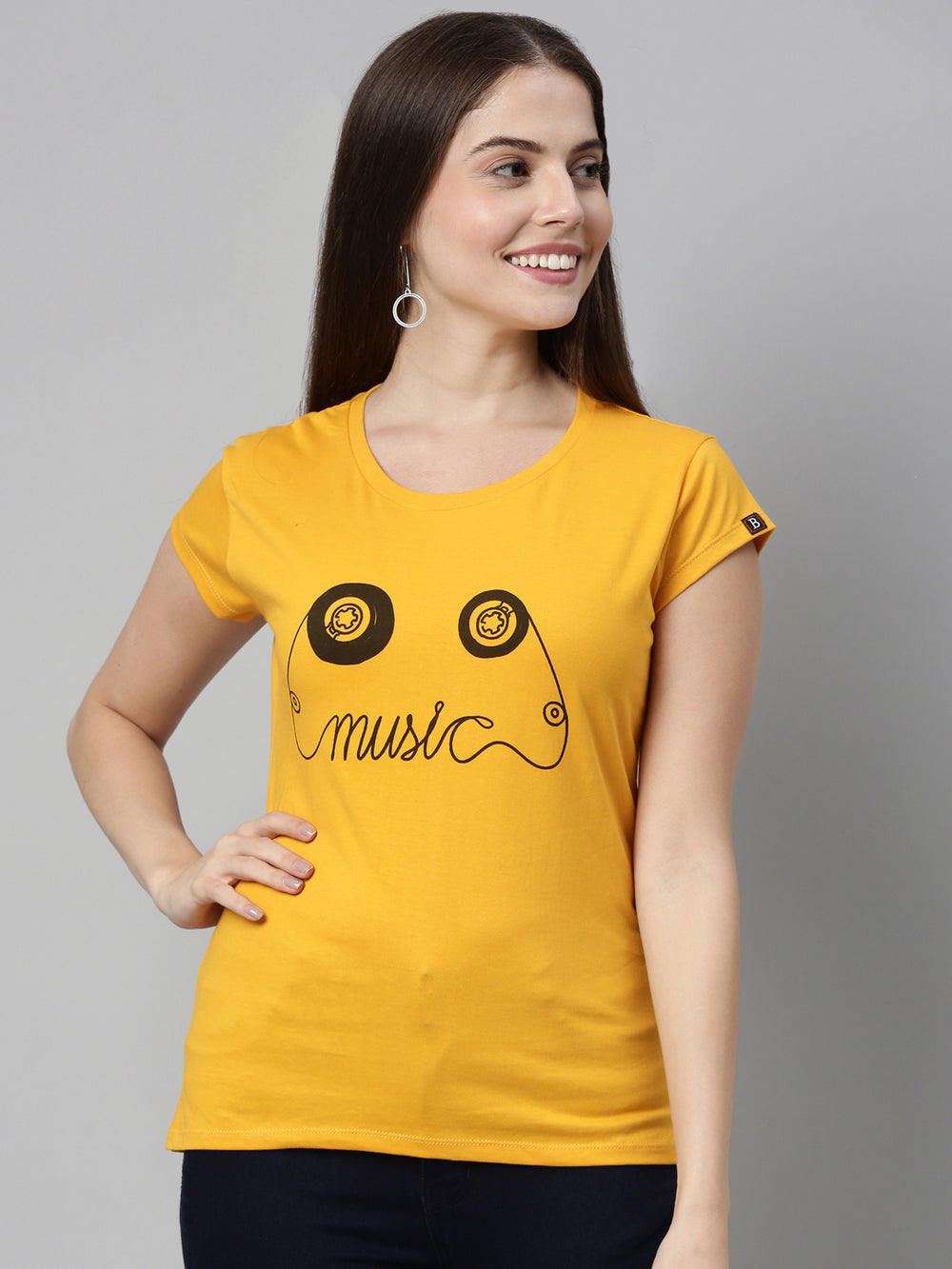 Music T-Shirt Women's Graphic Tees Bushirt   