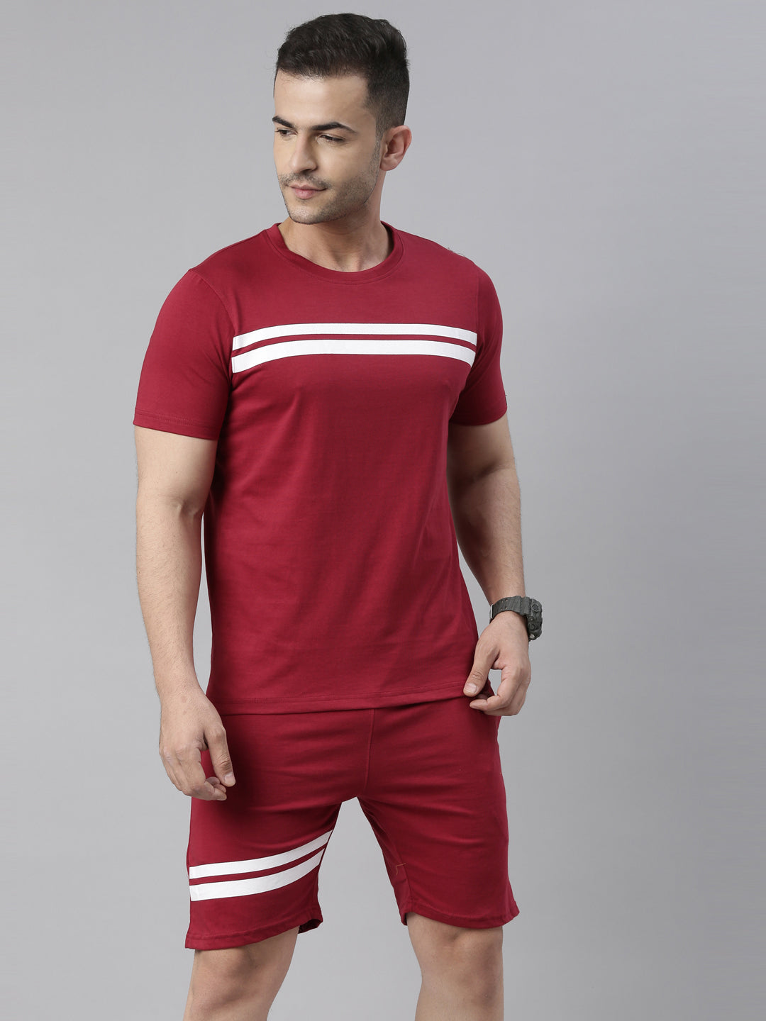 Bliss Maroon Co-Ords Co-Ords Bushirt   