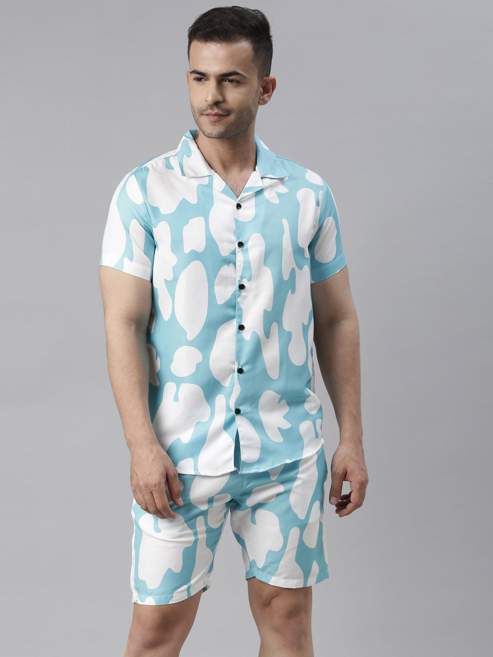 Blue Cloud Night Suits Co-Ords Bushirt   