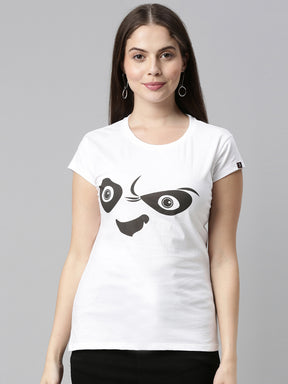 Angry Panda T-shirt Women's Graphic Tees Bushirt   