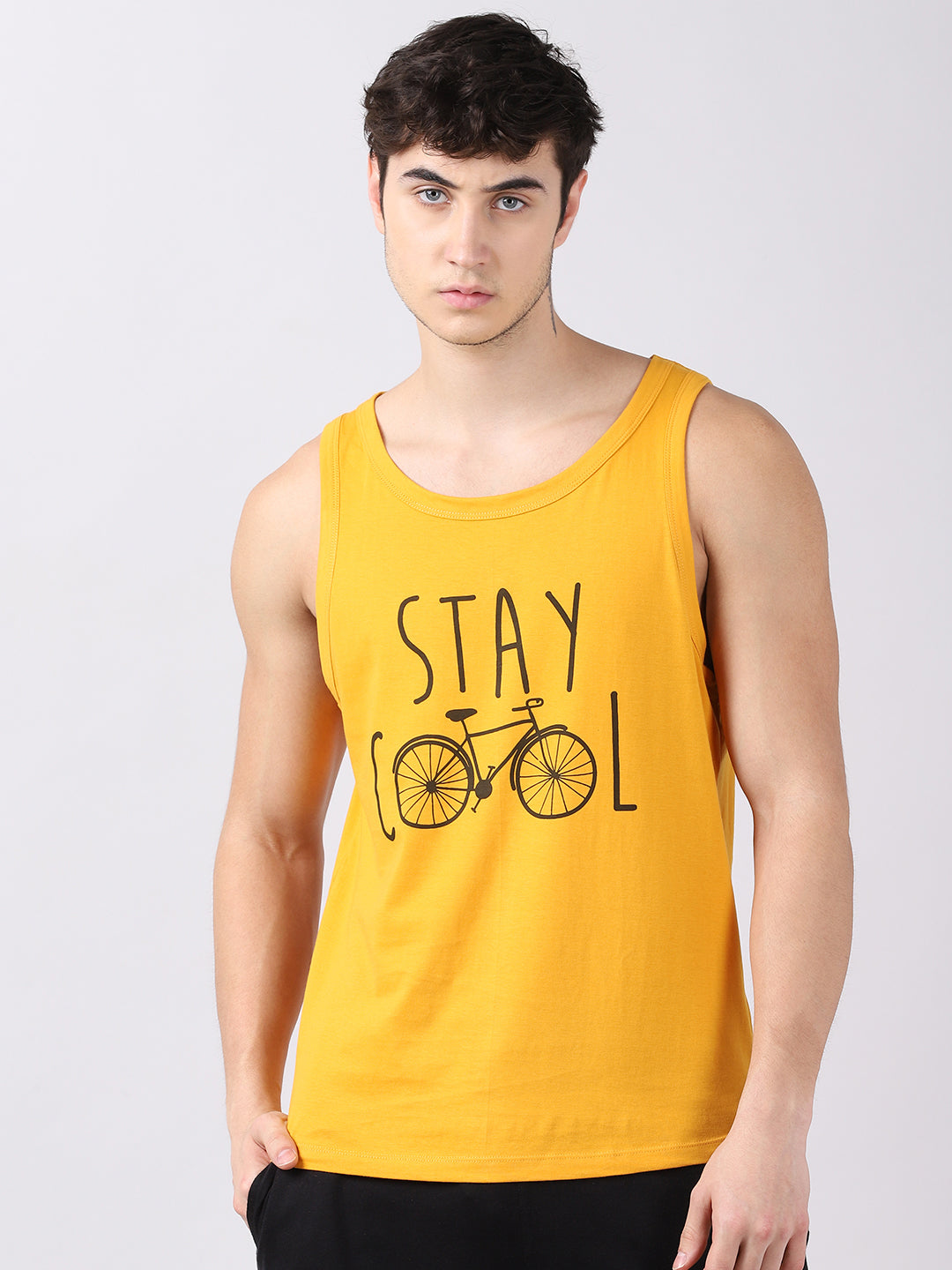 Stay Cool Sleeveless T-Shirt Vest Bushirt   