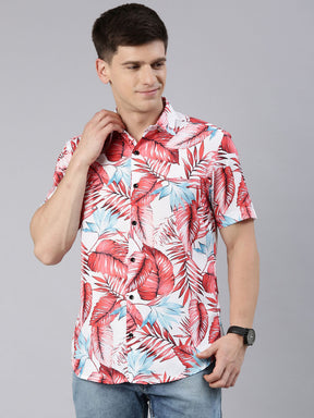 Palmier White Shirt Printed Shirt Bushirt   
