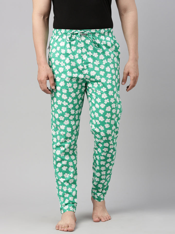 Floral Spring Green Pyjamas Pyjamas Bushirt   