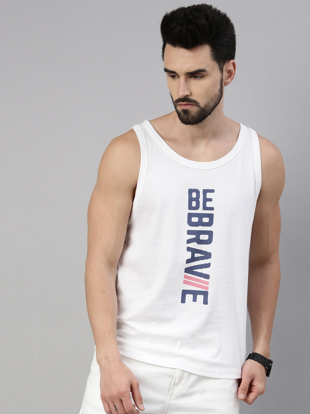 Be Brave Sleeveless T-Shirt Vest Bushirt   