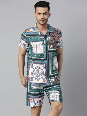 Astir Green Co-Ords Co-Ords Bushirt   