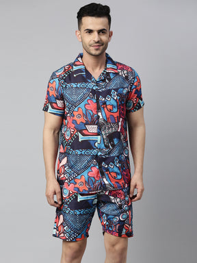 Tribal Trail Navy Co-Ords Co-Ords Bushirt   
