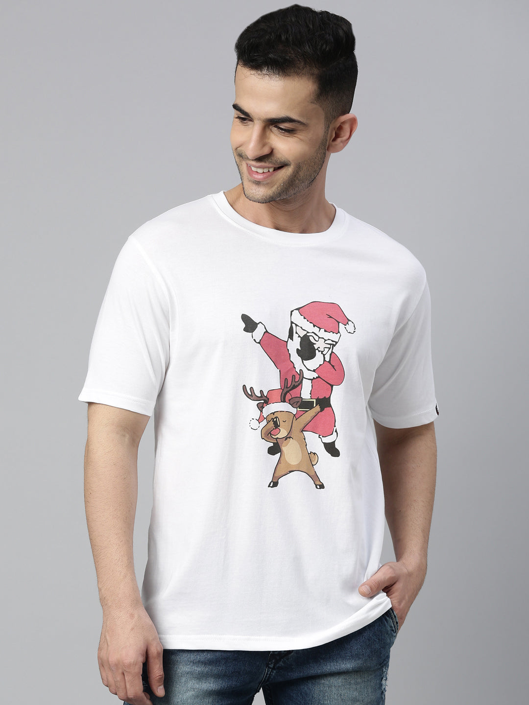 Rocking Santa T-Shirt Graphic T-Shirts Bushirt   