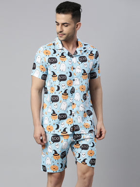 Boo!! Sky Blue Co-Ords Co-Ords Bushirt   