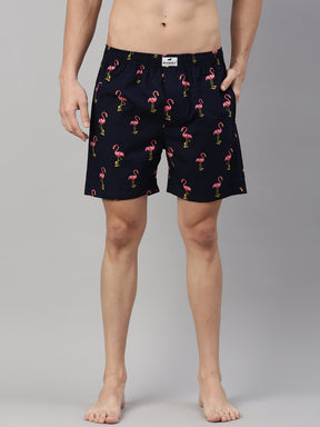 Crane Navy Blue Boxers Boxers Bushirt   