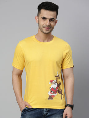 Best Buddies Santa T-Shirt Graphic T-Shirts Bushirt   