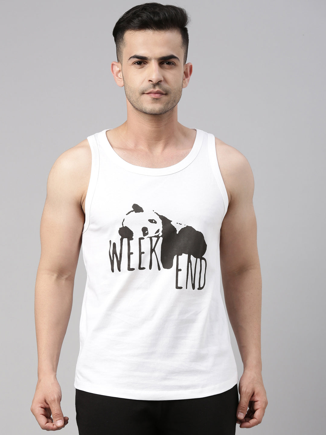 Weekend Sleeveless T Shirt Vest Bushirt   