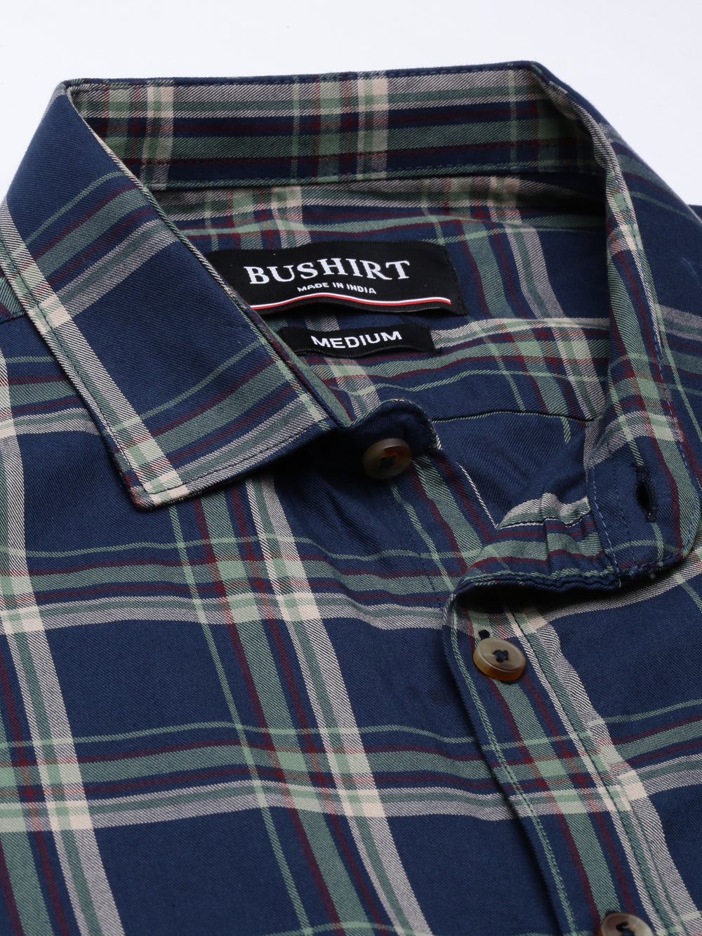 Heritage Persian Blue Checks Shirt Checks Shirt Bushirt   