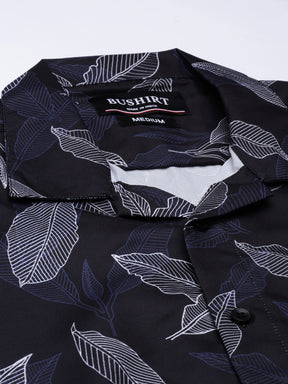 Leaf Print Shirt Printed Shirt Bushirt   