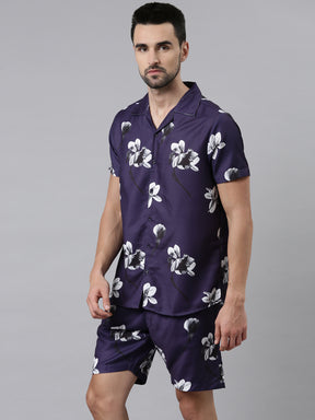 Cosmos Purple Co-Ords Co-Ords Bushirt   