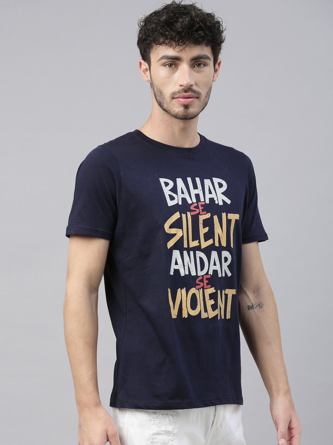 Bahar Se Silent T-Shirt Graphic T-Shirts Bushirt   