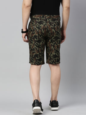 Pickle Green Camouflage Shorts Men's Shorts Bushirt   