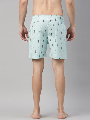 Pineapple Light Blue Boxers Boxers Bushirt   