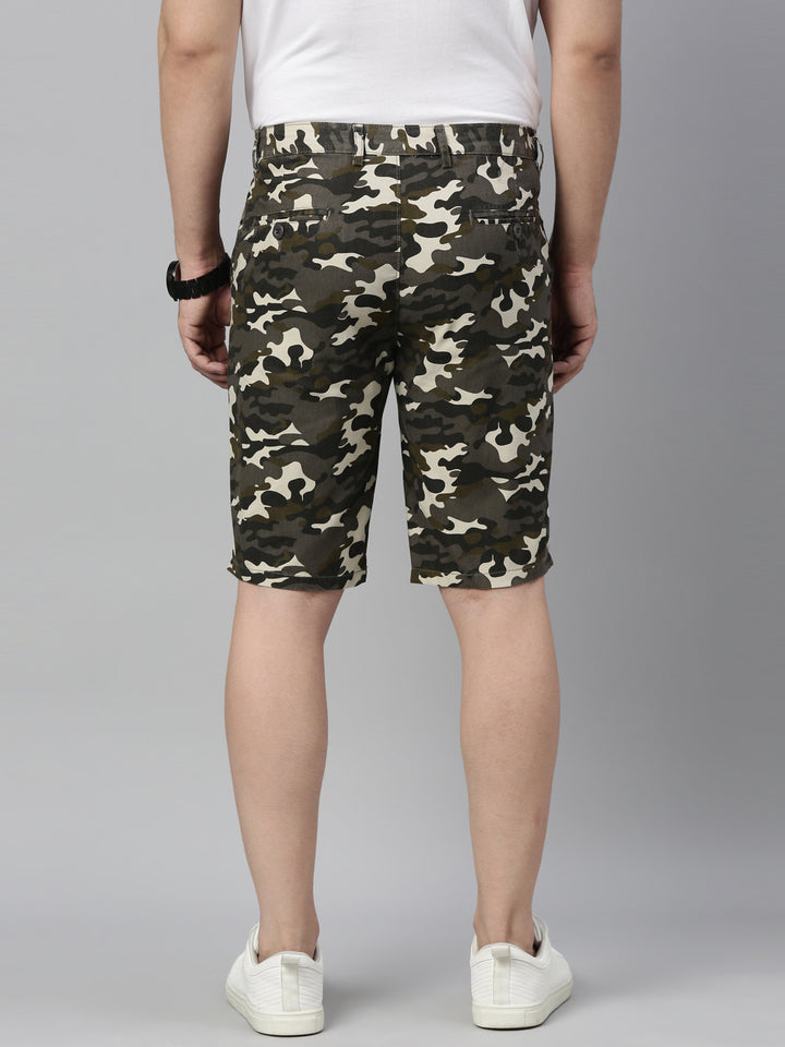 Ivory Camouflage Shorts Men's Shorts Bushirt   