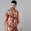 Caramel Printed Co-Ords Regular Size Co-Ords Bushirt   