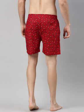 Rein Deer Maroon Boxers Boxers Bushirt   