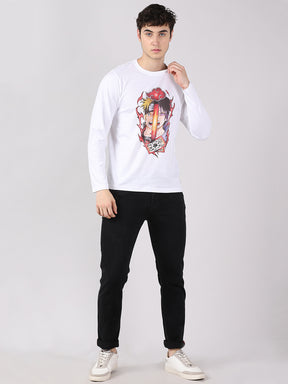 Tatouage sasuke - Naruto Anime T-Shirt Full Sleeves Bushirt   
