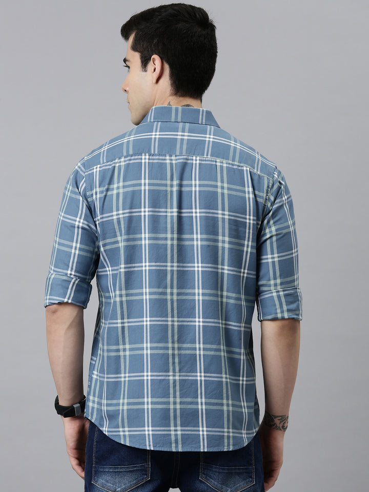 Heritage Blue Checks Shirt Checks Shirt Bushirt   