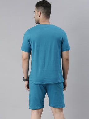 Bliss Teal Blue Co-Ords Co-Ords Bushirt   